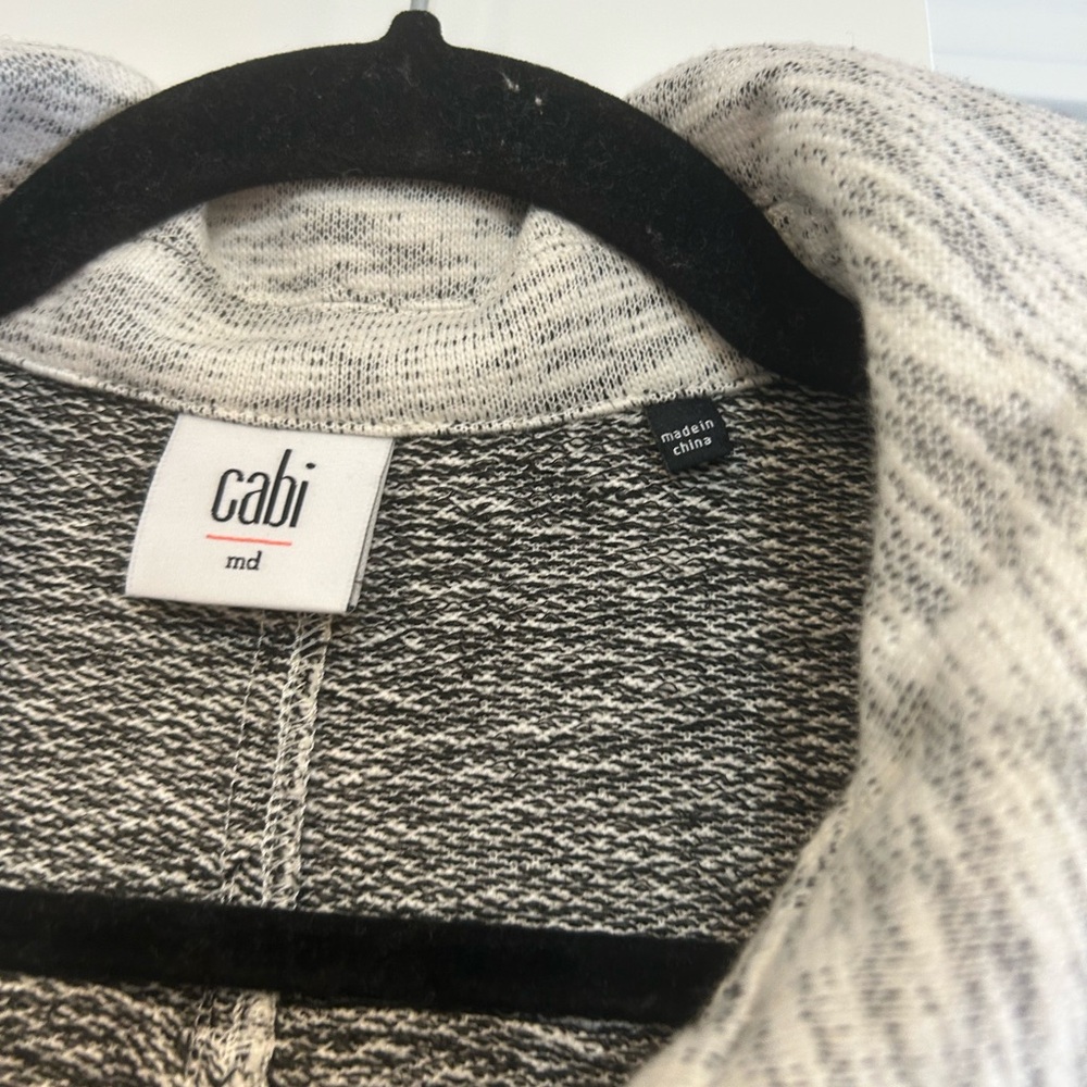 Cabi Women's Heathered Gray Neo Jacket Front Zip Style #5102 Size Medium - Picture 3 of 10